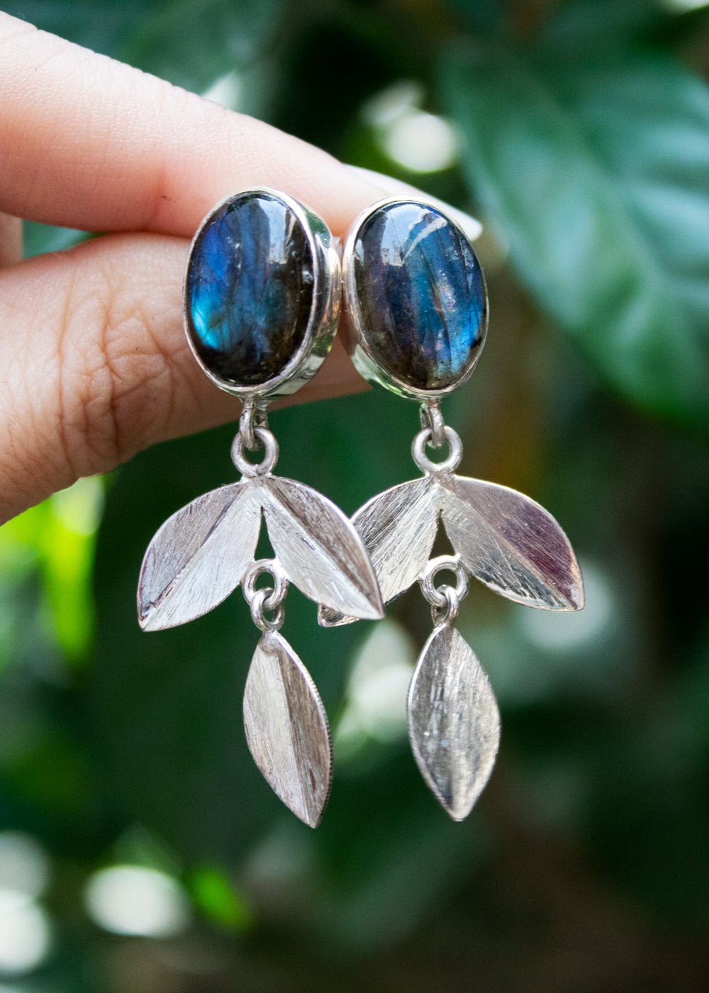 Labradorite Earrings, AE-6896