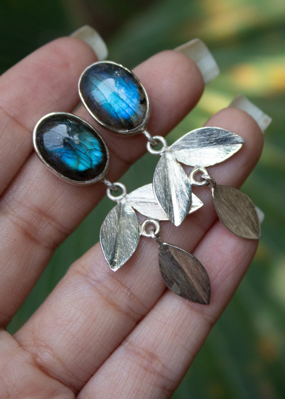 Labradorite Earrings, AE-6896