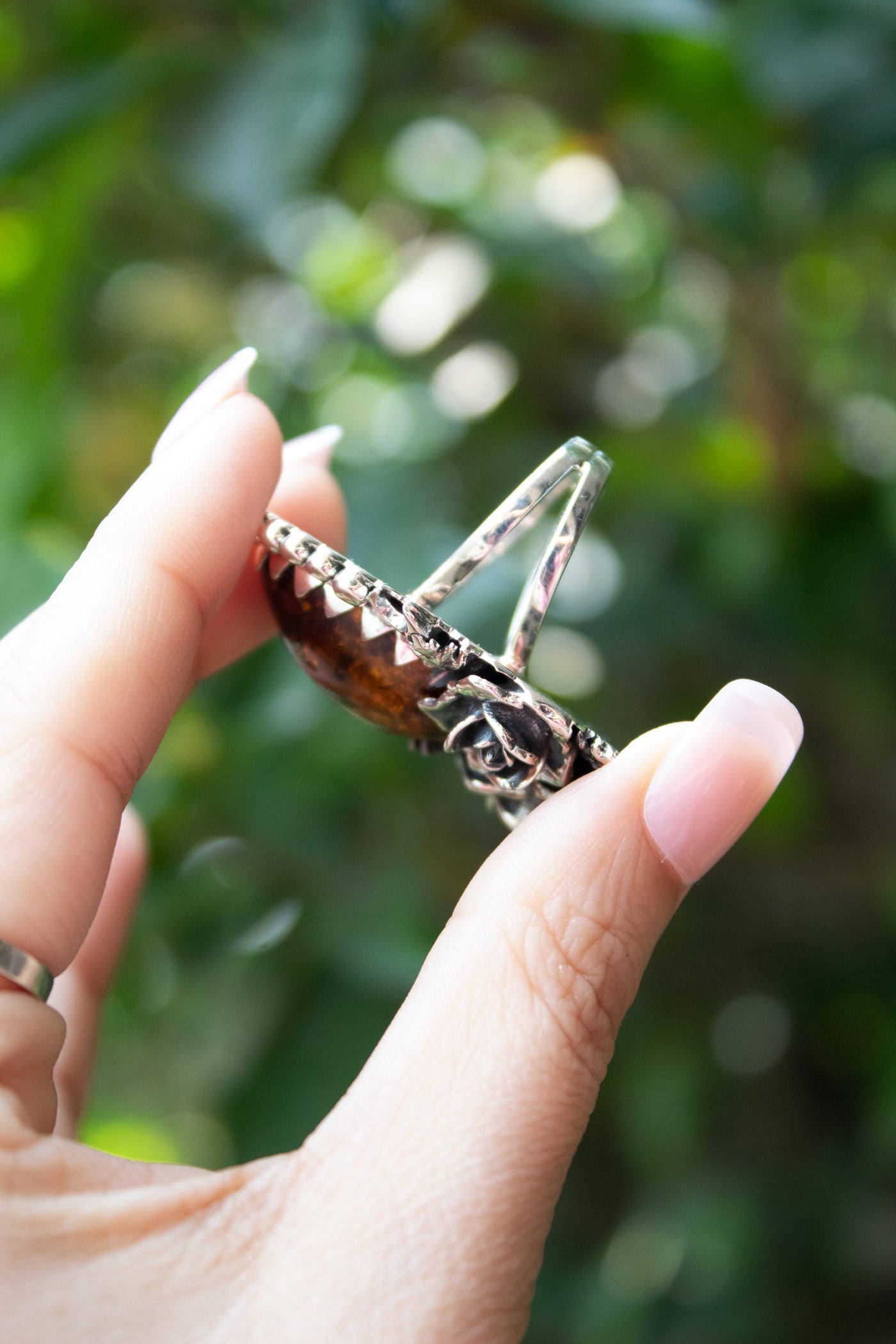 Golden Ember - Amber Ring, AR-7647