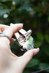 Red Botswana Agate Ring, AR-7664