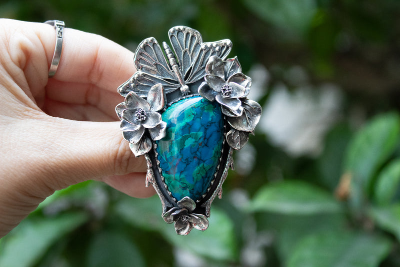 Tranquil Meadows: Chrysocolla Ring, AR-7198