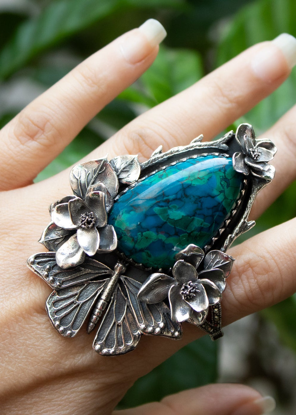 Tranquil Meadows: Chrysocolla Ring, AR-7198