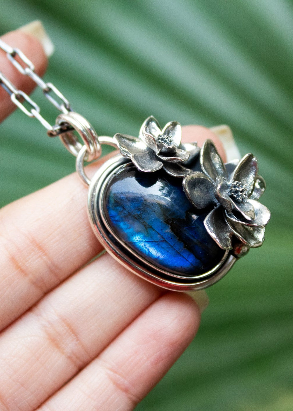 Labradorite Blossom Pendant, AR-7193