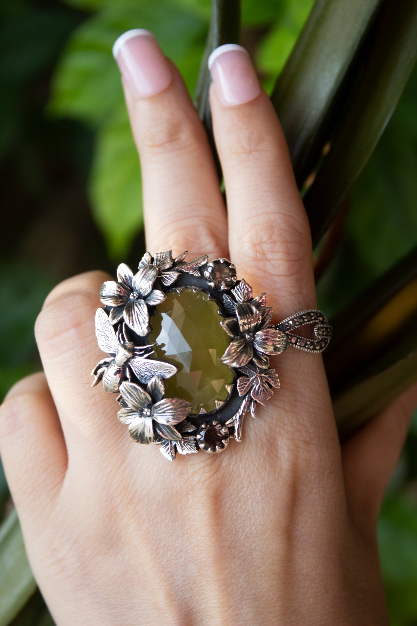Whispers of Nectar - Beryl Ring, AR-7662