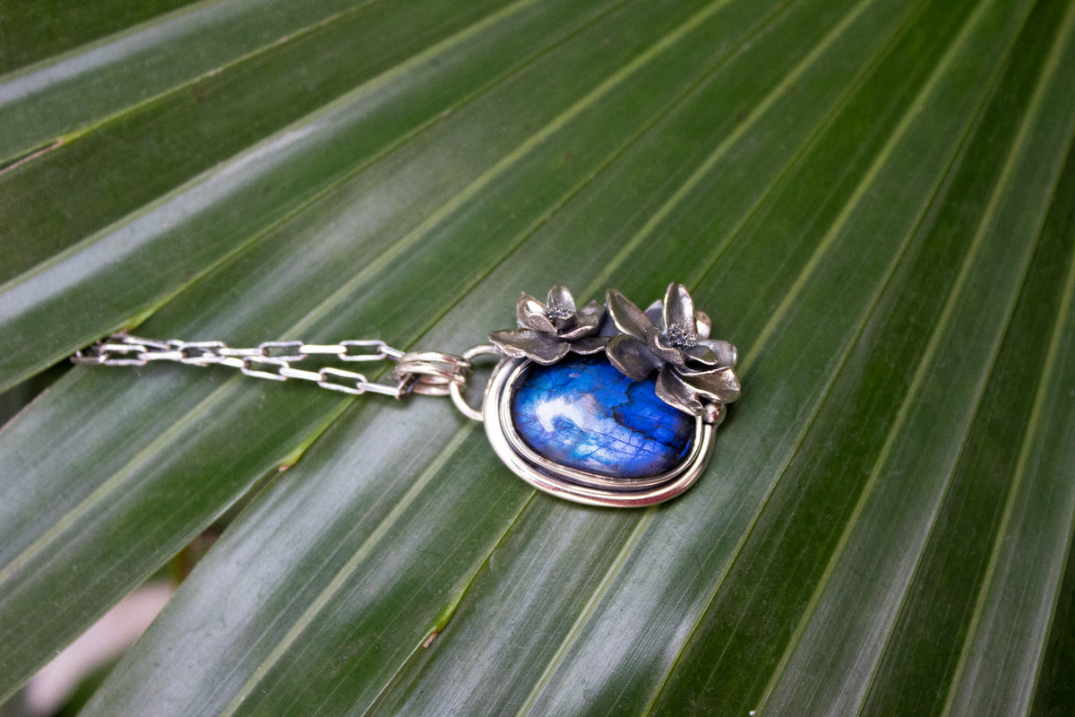 Labradorite Blossom Pendant, AR-7193