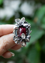 Oval Garnet Ring AR-7204