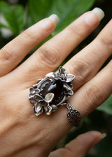 Oval Garnet Ring AR-7204