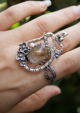 Golden Rutilated Quartz Ring, AR-6873