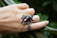 Oval Garnet Ring AR-7204