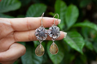 Golden Rutile Earrings, AE-7201