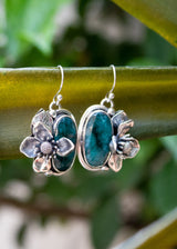 Emerald Botanical Earrings, AE-7203