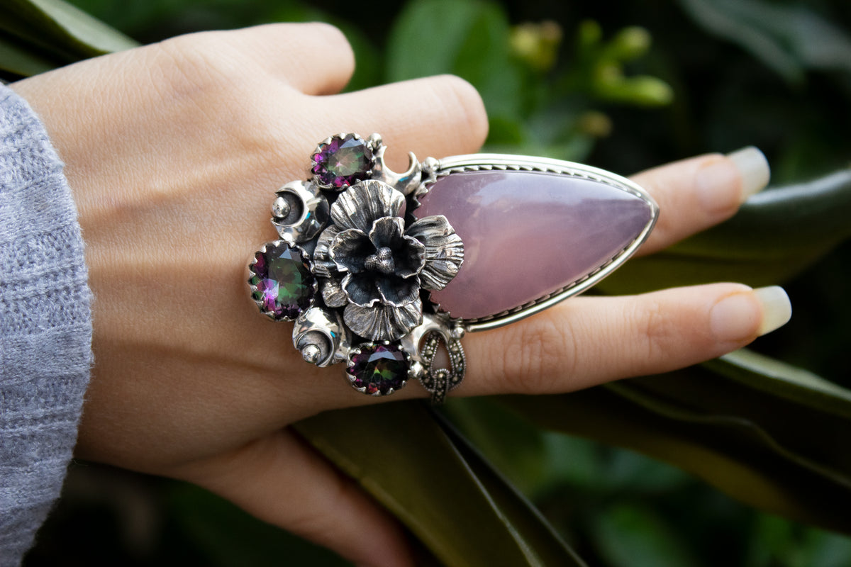 Rose Quartz Ring, AR-7205