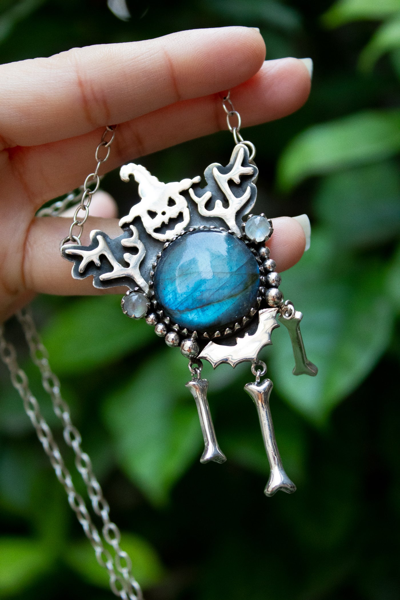 The Pumpkin Sorcerer Necklace, AN-7651