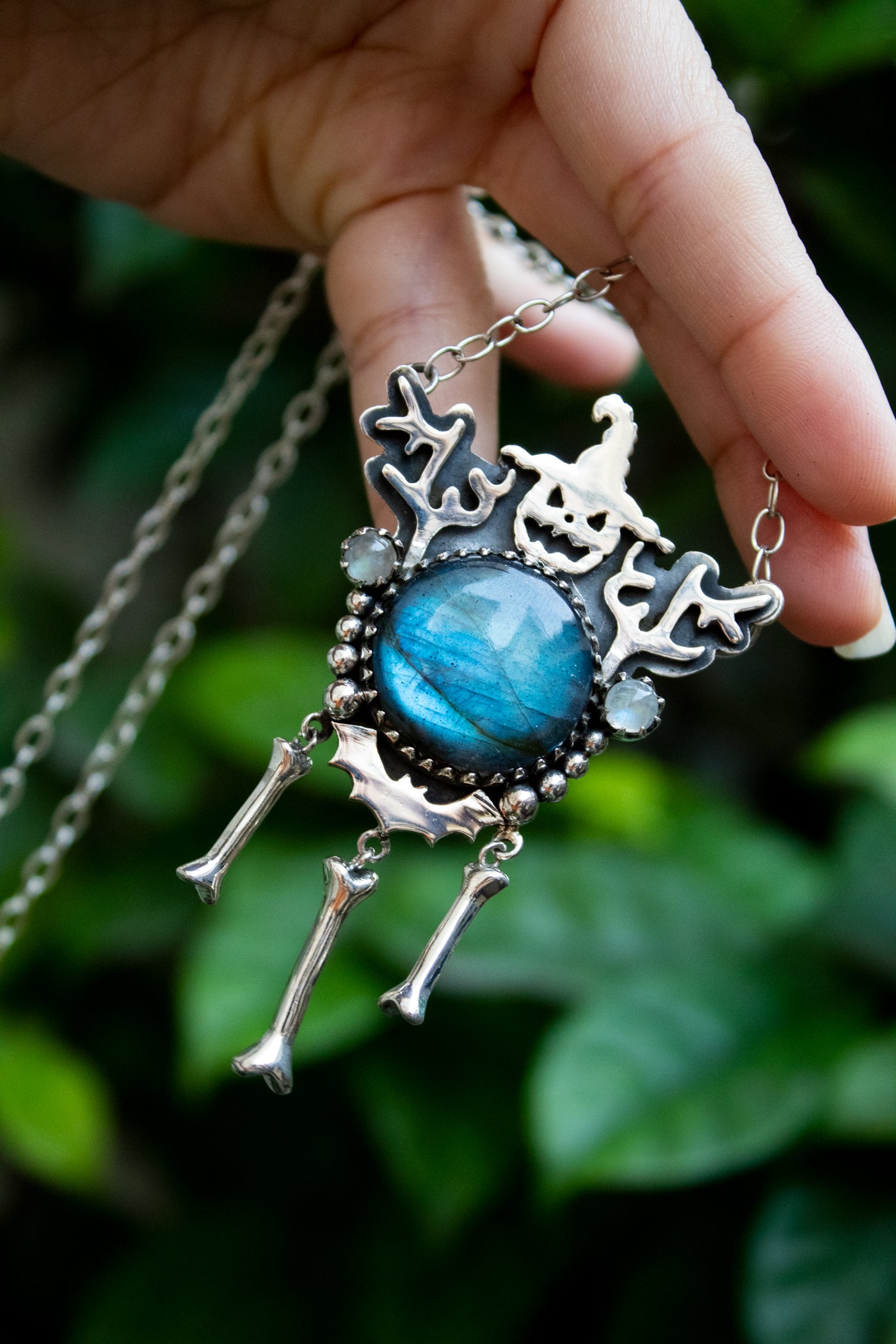 The Pumpkin Sorcerer Necklace, AN-7651