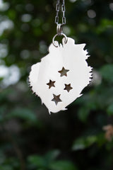 Wings of the Wild Garden — Stick Tube Agate Pendant