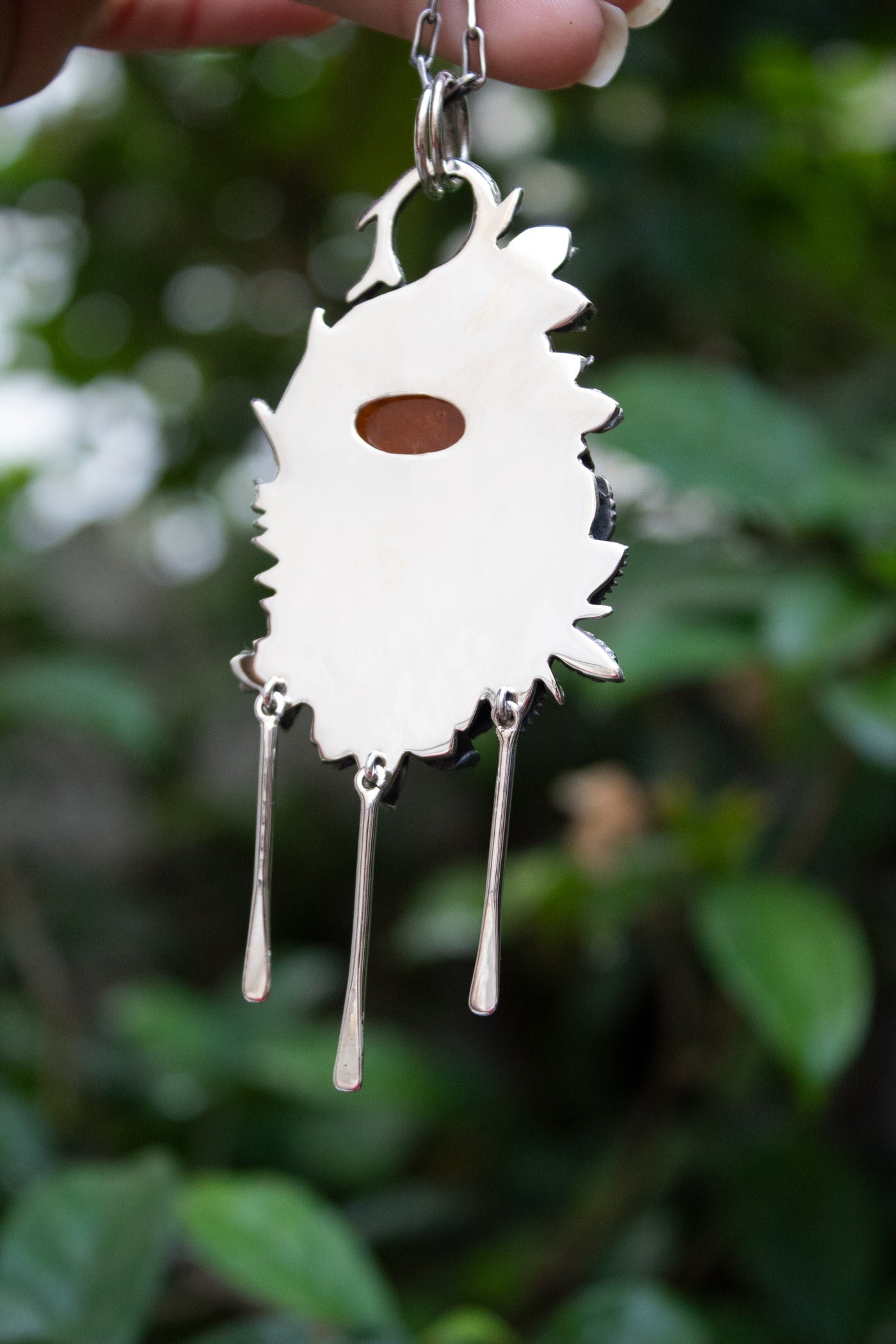 Whispers Beneath the Amber Canopy – Botanical Beryl Pendant, AP-7674