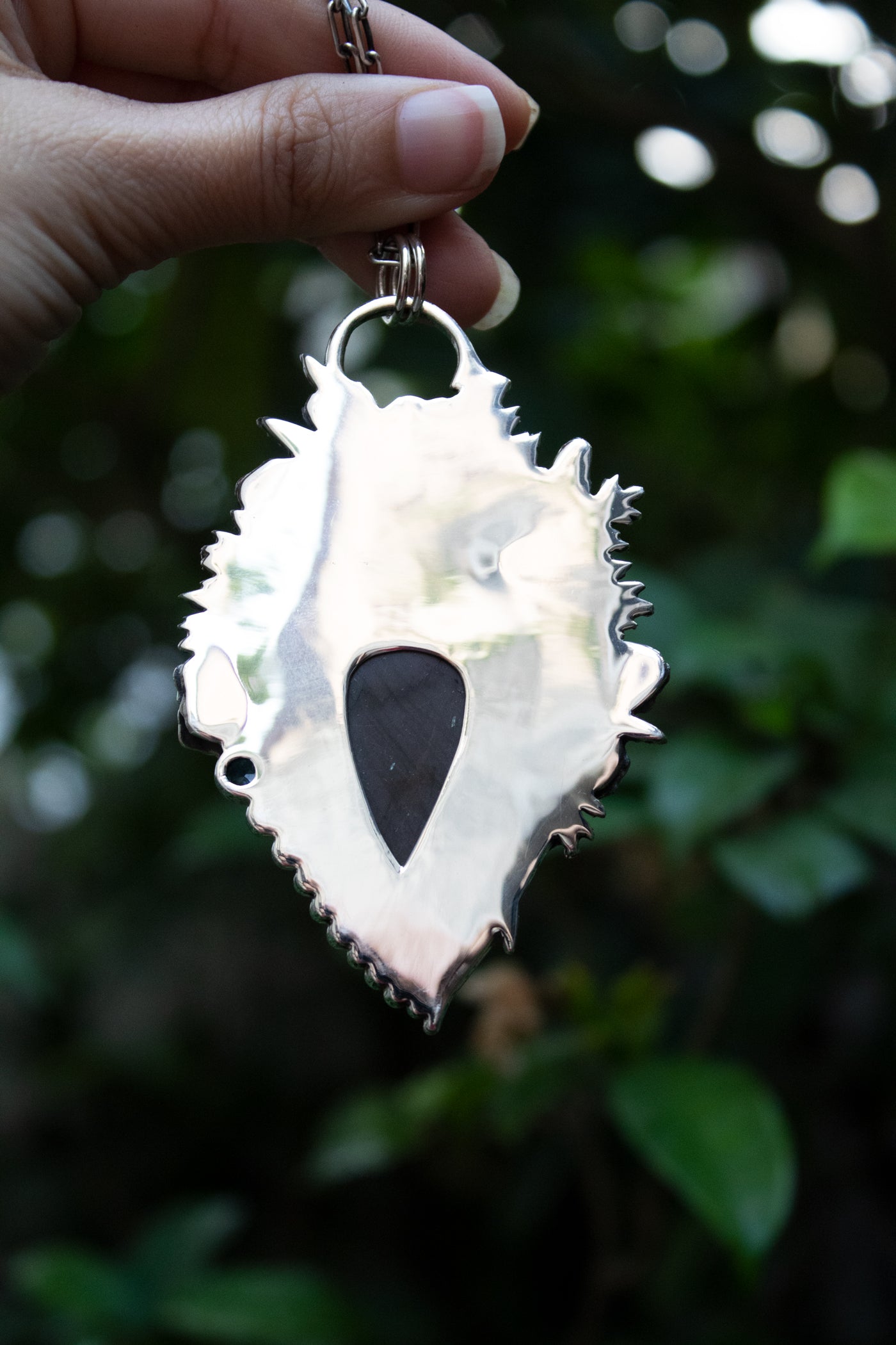 Whispers in Violet Twilight: Purple Labradorite Pendant, AP-7670