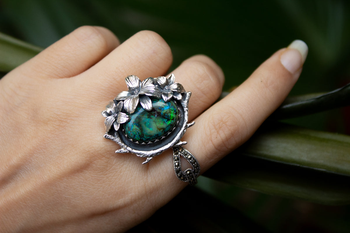 Ethereal Monarch Opal Ring, AR-7209