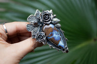 Fluttering Whispers: Boulder Opal Ring, AR-7217