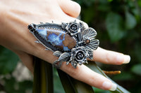 Fluttering Whispers: Boulder Opal Ring, AR-7217