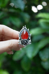 Secret Garden Rose – Red Onyx Ring, AR-7685