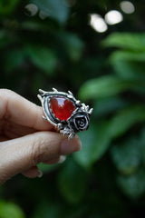 Secret Garden Rose – Red Onyx Ring, AR-7685