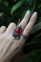 Secret Garden Rose – Red Onyx Ring, AR-7685