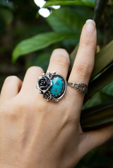 Garden of Blue Skies- Turquoise Ring- AP-7705