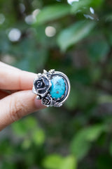 Garden of Blue Skies- Turquoise Ring- AP-7705