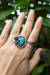 Garden of Blue Skies- Turquoise Ring- AP-7705