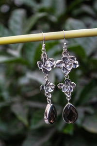 Smokey Quartz Earrings, AE-7225