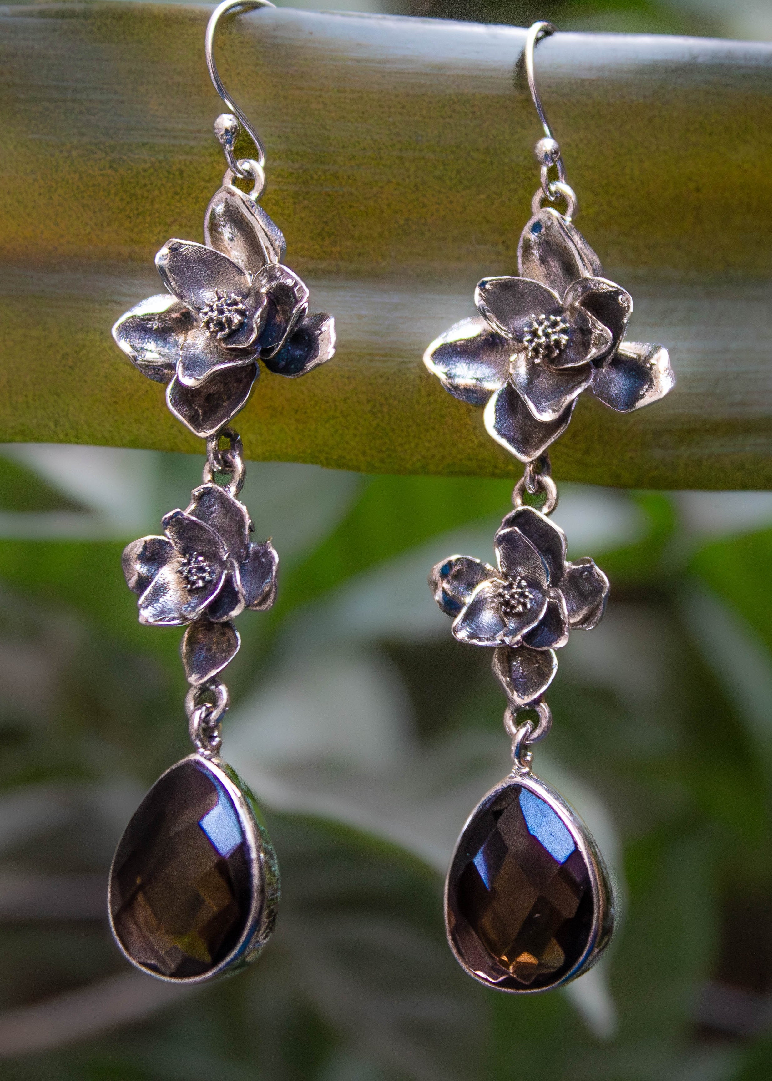 Smokey Quartz Earrings, AE-7225