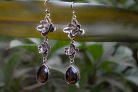 Smokey Quartz Earrings, AE-7225