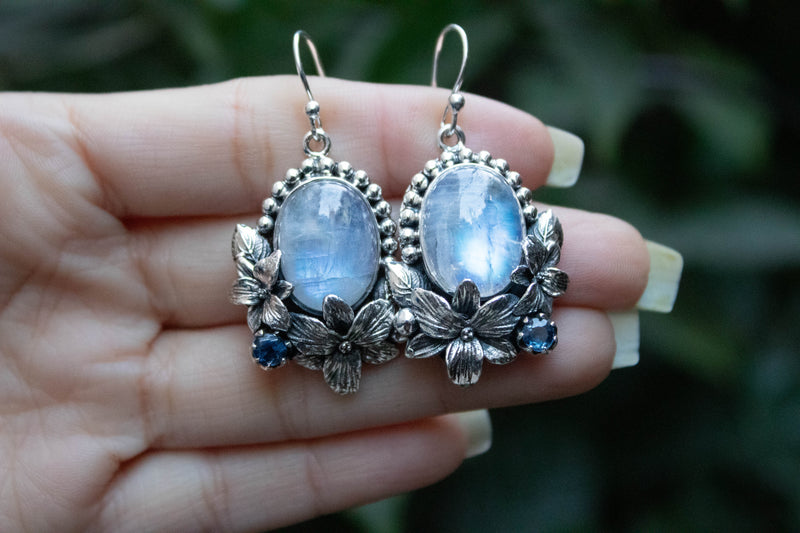 Moonstone Earrings, AE-7226