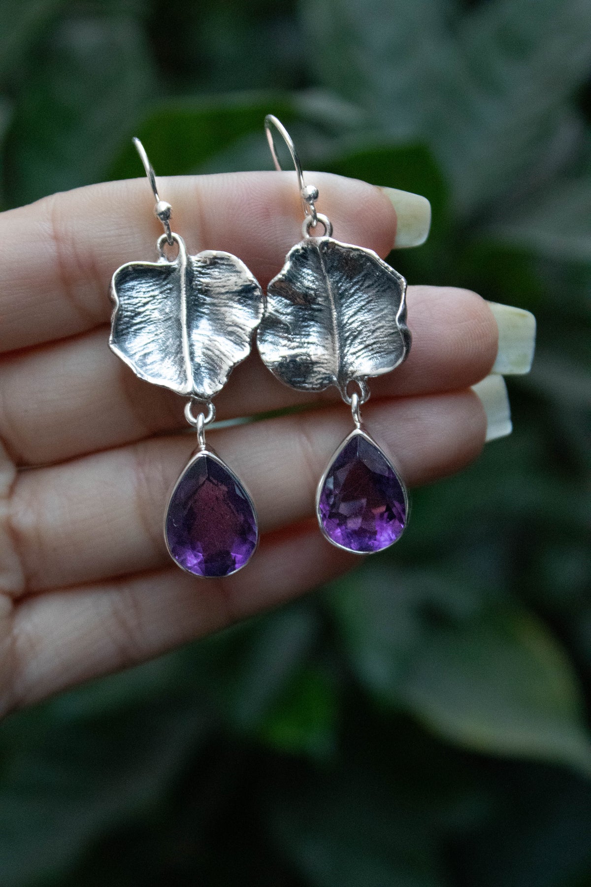 Amethyst Earrings, AE- 7223