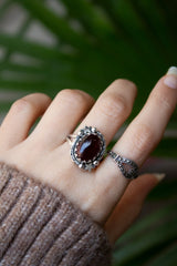 Oval Garnet Ring AR-6545