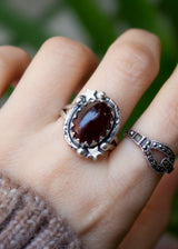 Oval Garnet Ring AR-6545