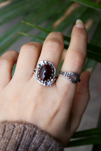 Oval Garnet Ring AR-6545