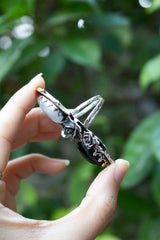 Eclipse Balance – Moonstone & Onyx Ring, AR-7719