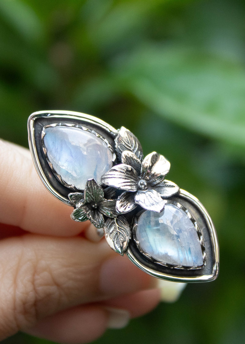 Anillo Piedra Luna, AR- 6691