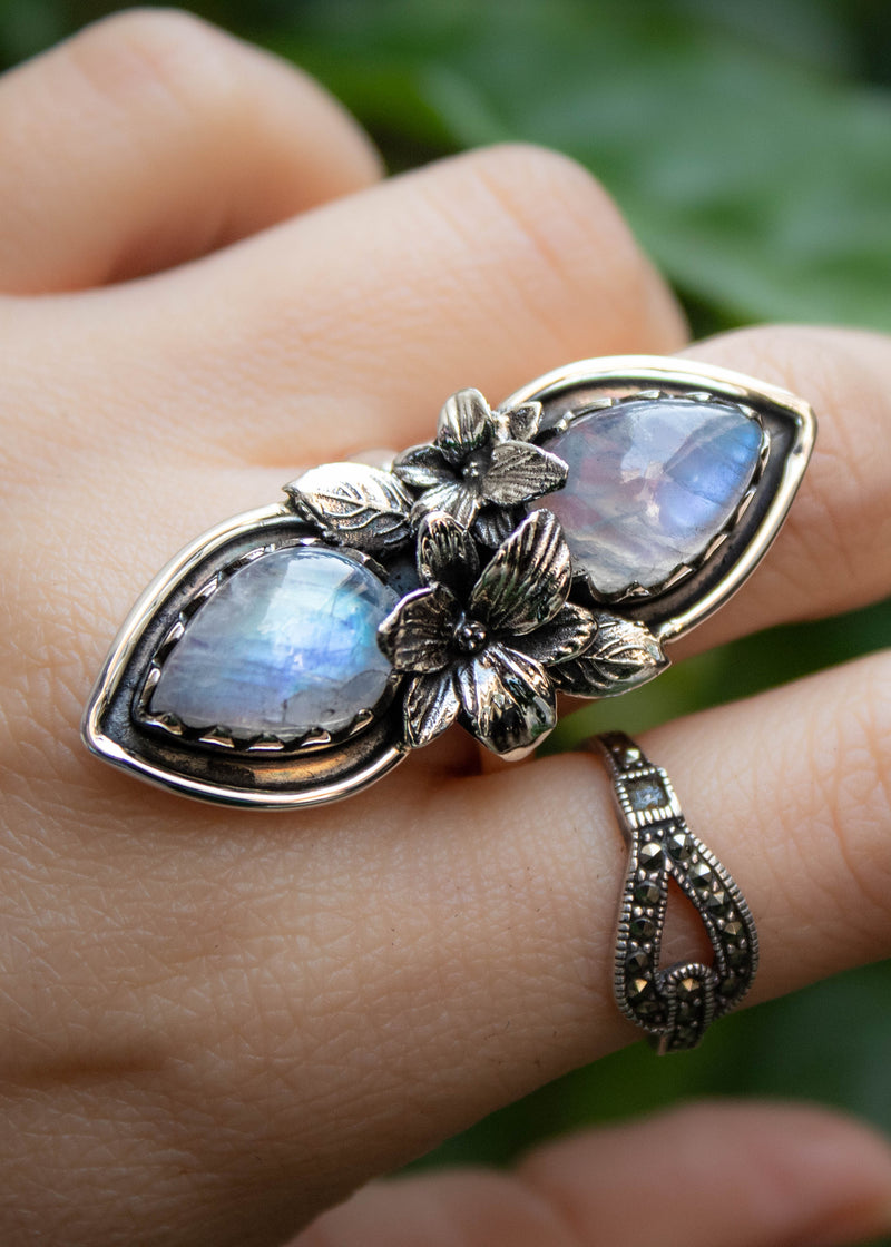 Anillo Piedra Luna, AR- 6691