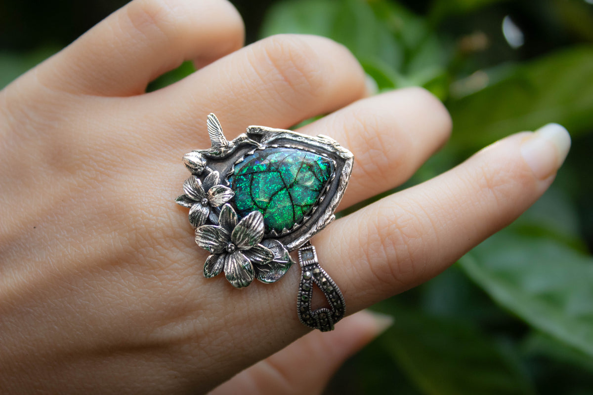 Ethereal Monarch Opal Ring, AR-7231