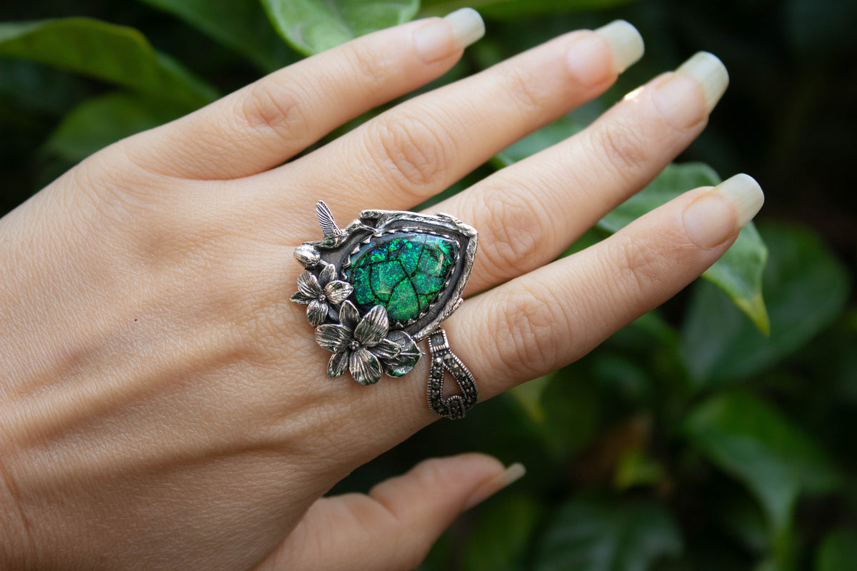 Ethereal Monarch Opal Ring, AR-7231