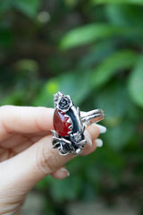 Secret Garden Rose – Red Onyx Ring, AR-7687