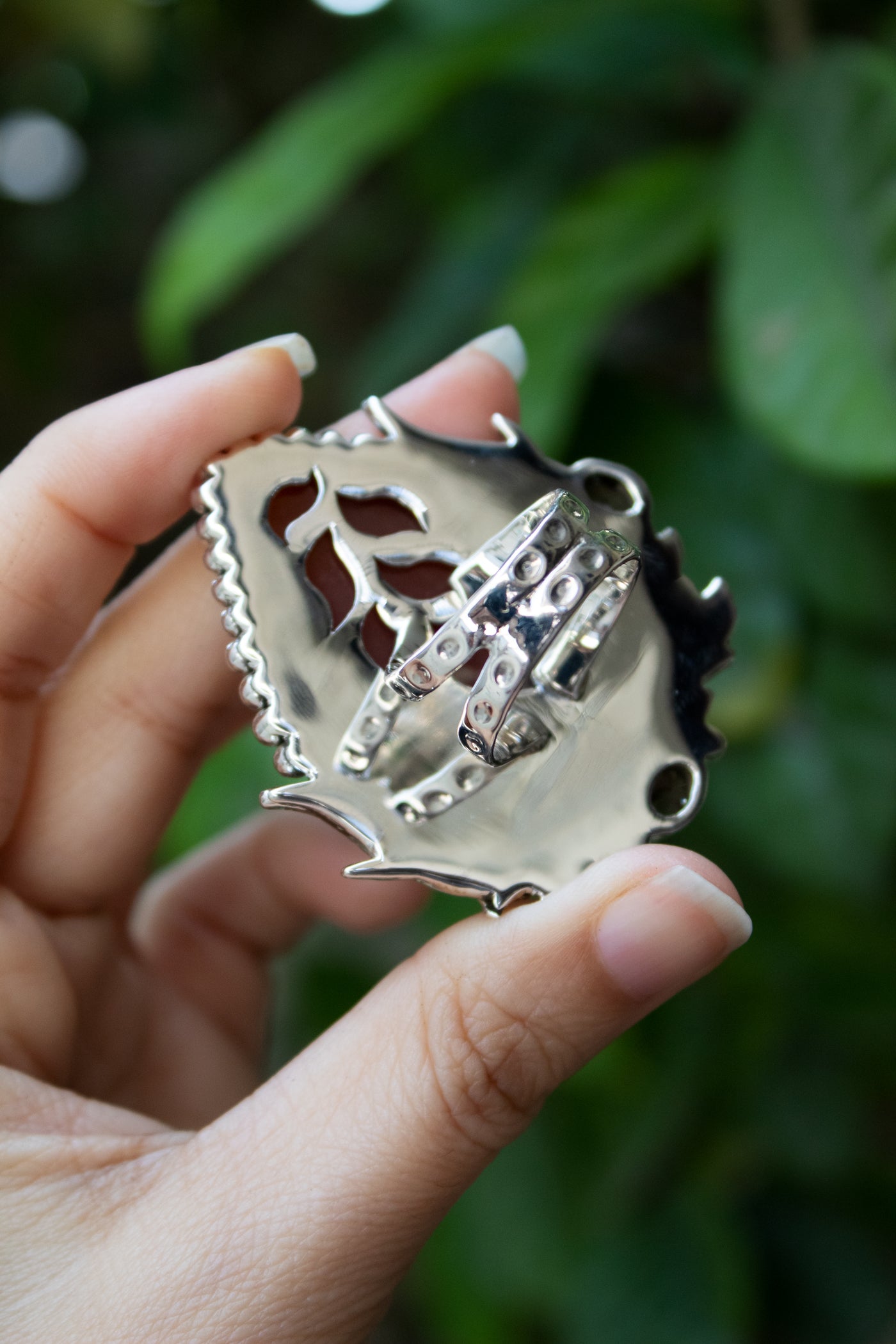 Autumn Forest – Red onyx with Smokey Ring, AR-7673