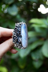 Moonlit Garden Elegance – Moonstone Ring, AR-7693