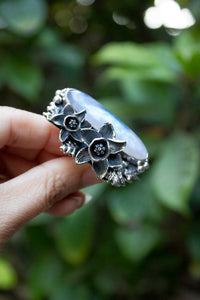 Moonlit Garden Elegance – Moonstone Ring, AR-7693