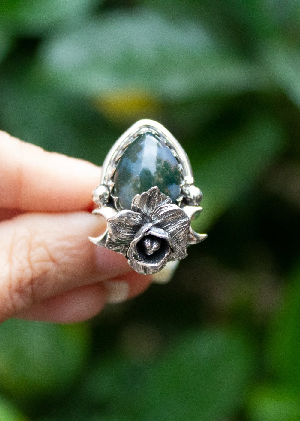 Moss Agate Ring, AR- 7237