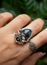 Moss Agate Ring, AR- 7237