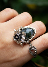 Moss Agate Ring, AR- 7237